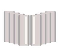 PATIKIL Guided Reading Strips, 8 Pieces Tracking Highlight Colored Overlay Strips Bookmark Dyslexia Reading Teaching Tools for Children Classroom Teacher, Grey