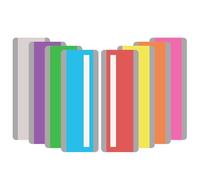 PATIKIL Guided Reading Strips, 8 Pieces Tracking Highlight Colored Overlay Strips Bookmark Dyslexia Reading Teaching Tools for Children Classroom Teacher, 8 Color