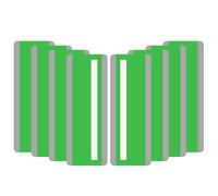 PATIKIL Guided Reading Strips, 8 Pieces Tracking Highlight Colored Overlay Strips Bookmark Dyslexia Reading Teaching Tools for Children Classroom Teacher, Green