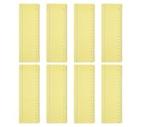 PATIKIL Guided Reading Strips, 8pcs Highlight Colored Overlay Bookmark Reading Tracking Ruler with Line Teacher Teaching Supplies for Classroom, Yellow