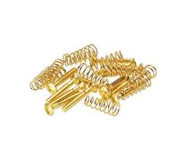 PATIKIL Guitar Pickguard Mounting Screws with Spring M3x22mm Thread Single Coil Pickup Ring Mounting Screws for Electric Guitar Golden 12 Pack