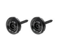 PATIKIL Guitar String Tree Retainer 18.5x8.65mm Black with Screws for Bass Guitar Hardware Part Accessory 2pcs