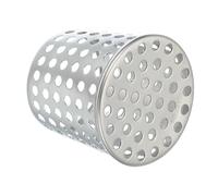 PATIKIL Gutter Guard Filter 2.5"-2", PVC Termination Cap Mesh Screen Roof Vent Cover Stainless Steel Conical Exhaust Pipe Cover Downspout Guard Filter Strainer for Downspout Silver