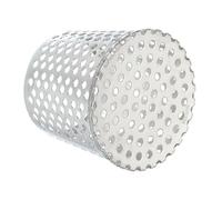 PATIKIL Gutter Guard Filter 3.5"-3", 90x75mm PVC Termination Cap Mesh Screen Roof Vent Cover Stainless Steel Conical Exhaust Pipe Downspout Guard Filter Strainer for Downspout Silver