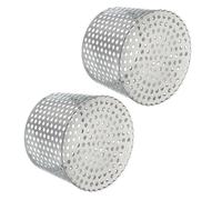 PATIKIL Gutter Guard Filter 4.9"-4.3", 2 Pcs PVC Termination Cap Mesh Screen Roof Vent Cover Stainless Steel Conical Exhaust Pipe Cover Downspout Guard Filter Strainer for Downspout