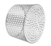 PATIKIL Gutter Guard Filter 5.7"-5", 1 Pack PVC Termination Cap Mesh Screen Vent Cover Stainless Steel Conical Exhaust Pipe Cover Guard Filter Strainer for Downspout Silver