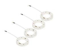 PATIKIL GX53 Light Base Socket, 4 Pack White Plastic Socket for Cabinet Showcase Showroom Lights