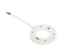 PATIKIL GX53 Light Base Socket, Lamp Bulb Holder Connector, 100W, 250V, 2A, 0.75mm² Wire, 110mm Length, White, Plastic, Medium Base, Cabinet Showcase Showroom Lights