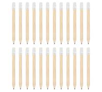 PATIKIL Half Golf Pencils Bulk, 24 Pack Pre-Sharpened Short Hexagon Wooden Pencils Mini HB Graphite Woodcase Pencil with White Eraser for Classroom Office Writing Supplies