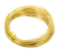 PATIKIL Half Hard Brass Wire, 1Pcs 15Gauge/1.4mm Diameter 10m/32.8ft Pure Craft Wire for Jewelry Making Beading Garden Plants