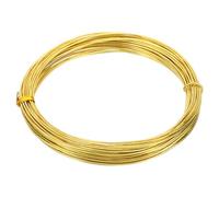 PATIKIL Half Hard Brass Wire, 1Pcs 18Gauge/1.0mm Diameter 10m/32.8ft Pure Craft Wire for Jewelry Making Beading Garden Plants