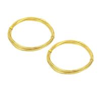 PATIKIL Half Hard Brass Wire, 2Pcs 20Gauge/0.8mm Diameter 10m/32.8ft Pure Craft Wire for Jewelry Making Beading Garden Plants