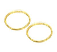 PATIKIL Half Hard Brass Wire, 2Pcs 21Gauge/0.7mm Diameter 10m/32.8ft Pure Craft Wire for Jewelry Making Beading Garden Plants