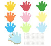 PATIKIL Hand Cutouts, 144 Pack Paper Hands, Colorful Hand Cutout for Classroom Decoration DIY Craft Project, Assorted Color