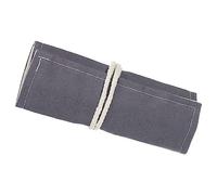 PATIKIL Handmade 12 Slots Roll Up Pencil Case, Canvas Pencil Wrap Pouch Pen Holder Organizer for Artist Drawing Coloring Sketching, Gray