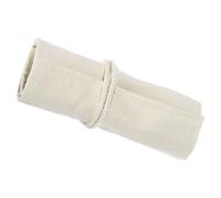 PATIKIL Handmade 24 Slots Roll Up Pencil Case, Canvas Pencil Wrap Pouch Pen Holder Organizer for Artist Drawing Coloring Sketching, White