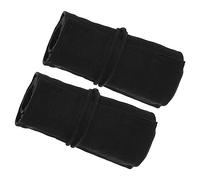 PATIKIL Handmade 72 Slots Roll Up Pencil Case, 2 Pack Canvas Pencil Wrap Pouch Pen Holder Organizer for Artist Drawing Coloring Sketching, Black