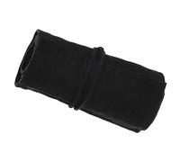 PATIKIL Handmade 72 Slots Roll Up Pencil Case, Canvas Pencil Wrap Pouch Pen Holder Organizer for Artist Drawing Coloring Sketching, Black