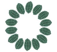 PATIKIL Handmade Crochet Leaves, Crochet Green Leaf Small Leaves Applique Embellishments for Scrapbook Crafts Sewing DIY Clothes Hats Bags Ties Clips-30pcs (Emerald Green)