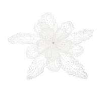 PATIKIL Handmade Rhinestones Applique, Flower Lace Patches with Sequin Beads Sew on Crystal Beaded Lace Applique for Wedding Dresses DIY Clothes Craft, White