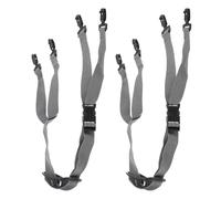 PATIKIL Hard Hat Chin Strap, 2 Pcs Adjustable Helmet Strap Accessory Hard Hat Chin with Protective Buckle for Construction Industrial Outdoor Sport Lock Y-Type, Grey