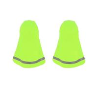 PATIKIL Hard Hat Sun Shade, 2 Pcs Hard Hat Liner Neck Shade Sun Protector Shade Cooling Skull Cap with Reflective Strips for Outdoor Hiking Biking Fishing, Fluorescent Green