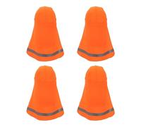 PATIKIL Hard Hat Sun Shade, 4 Pcs Hard Hat Liner Neck Shade Sun Protector Shade Cooling Skull Cap with Reflective Strips for Outdoor Hiking Biking Fishing, Fluorescent Orange