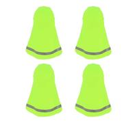 PATIKIL Hard Hat Sun Shade, 4 Pcs Hard Hat Liner Neck Shade Sun Protector Shade Cooling Skull Cap with Reflective Strips for Outdoor Hiking Biking Fishing, Fluorescent Green