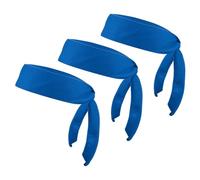 PATIKIL Head Ties Headband, 3 Pack Ninja Karate Headband Adjustable Sports Tie Back Sweat Wicking Workout Head Band for Men Women Running Tennis Yoga, Deep Blue