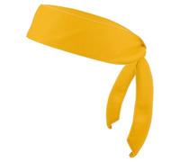 PATIKIL Head Ties Headband, Ninja Karate Headband Adjustable Sports Tie Back Sweat Wicking Workout Head Band for Men Women Running Tennis Yoga, Yellow