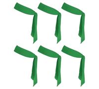 PATIKIL Head Ties Headbands, 6 Pcs Ninja Karate Headband Adjustable Sports Tie Back Sweat Wicking Workout Head Band for Men Women Running Tennis Yoga, Green