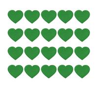 PATIKIL Heart Iron-on Patches, 20 Pcs Sew on Heart Embroidered Patches Appliques Embellishments for Clothing Jackets Hat Backpack Repairing Decorations, Green, 1.6" x 1.4"