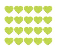 PATIKIL Heart Iron-on Patches, 20 Pcs Sew on Heart Embroidered Patches Appliques Embellishments for Clothing Jackets Hat Backpack Repairing Decorations, Light Green, 1.6" x 1.4"