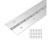 PATIKIL Heavy Duty Piano Hinge 750 x 50.8 x 1.2 Mm, 1 Pack 304 Stainless Steel Continuous Hinge for Piano, Cabinet Door, Wooden Box, Folding Table, Silver