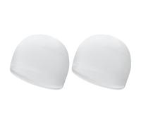 PATIKIL Helmet Liner Skull Cap for Men, 2 Pack Sweat Wicking Hats Stretchy Thermal Under Helmets Caps for Bicycle Motorcycle Cycling, White