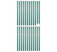 PATIKIL Hexagonal Wooden Pencils Bulk, 24 Pack HB Graphite Pencils Double-Ended Design for Office Supplies, Engineering Marking Writing Art Drawing Supplies, Green