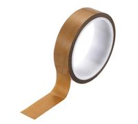 PATIKIL High Temperature PTFE Tape 1 Inch x 33 Feet, PTFE Coated Fiberglass Adhesive Tape for Vacuum Sealer Machines Hand-Impulse Sealers Insulation, Brown