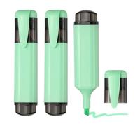 PATIKIL Highlighter Pen, 3 Pack Water Based Broad Tip Writing Marker Pens Cute Pastel Colored Highlighter Studying Supplies for Office Home Daily Use, Green