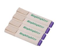 PATIKIL Highlighter Pen, 4 Pack Water Based Broad Tip Writing Marker Pens for Office Home Daily Use Style 2, Purple