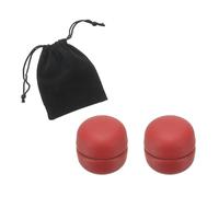 PATIKIL Hijab Magnetic Pins with Storage Bag, 1 Pair No-Snag Strongest Commercial Strength Buttons Multi-Use Pinless Magnetic Scarf Clip for Women Clothing Curtain, Red