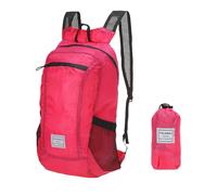 PATIKIL Hiking Backpack, 15L-20L Packable Lightweight Backpack Daypack Foldable Outdoor Climbing Cycling Backpacking Shoulder Bag for Men Women, Rose Red