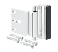 PATIKIL Home Security Door Lock, 3" Stop Door Reinforcement Lock Withstand 800 Lbs High-Security Aluminum Door Latch Stopper with Screws for Home Safety Privacy, Silver