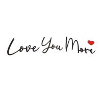 PATIKIL Home Wall Decor Letter Signs, 3D Self-Adhesive Love You More with Love Boho Art Alphabet for Wall, Door, Living Room, Farmhouse DIY Home Decor, Black