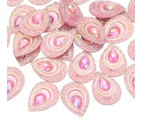 PATIKIL Horse Eye Rhinestones, 18x25mm 60 Pcs Tear Drop Sew on Rhinestones Peacock Eye Flatback Water Resin Gems for DIY Crafting Decor Clothe Shoes Bags Dress, Light Pink