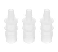 PATIKIL Hose Barb Reducer, 3 Pcs 5/8" to 5/16" Hose ID Connectors Joint Plastic Pipe Fitting Splicer Mender Union Adapter for Air Water Fuel Gas Aquarium, White
