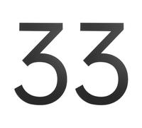 PATIKIL House Numbers, 2 Pcs 2 Inch Self-adhesive Acrylic Modern House Number for Outside Address Mailbox Door Farm House Office Apartments Hotel Room, Black (3)