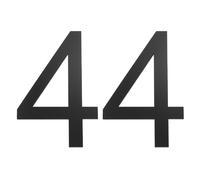 PATIKIL House Numbers, 2 Pcs 4 Inch Self-adhesive Acrylic Modern House Number for Outside Address Mailbox Door Farm House Office Apartments Hotel Room, Black (4)