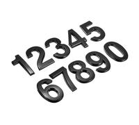 PATIKIL House Numbers 3D Mailbox Numbers 0-9 for Outside, 10Pcs Door Address Number Letter Self Adhesive for House, Apartment Office, Hotel Room, Mailbox Sign, Black