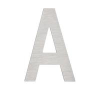 PATIKIL House Numbers for Outside, Letter A Silver Stainless Steel Self Adhesive Modern Mailbox Address Door Numbers for Outdoor House Residential Mailboxes 3.54x2.72 Inch