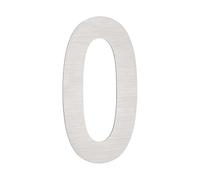 PATIKIL House Numbers for Outside, Number 0 Silver Stainless Steel Self Adhesive Modern Mailbox Address Door Numbers for Outdoor House Residential Mailboxes 1.97x1.14 Inch